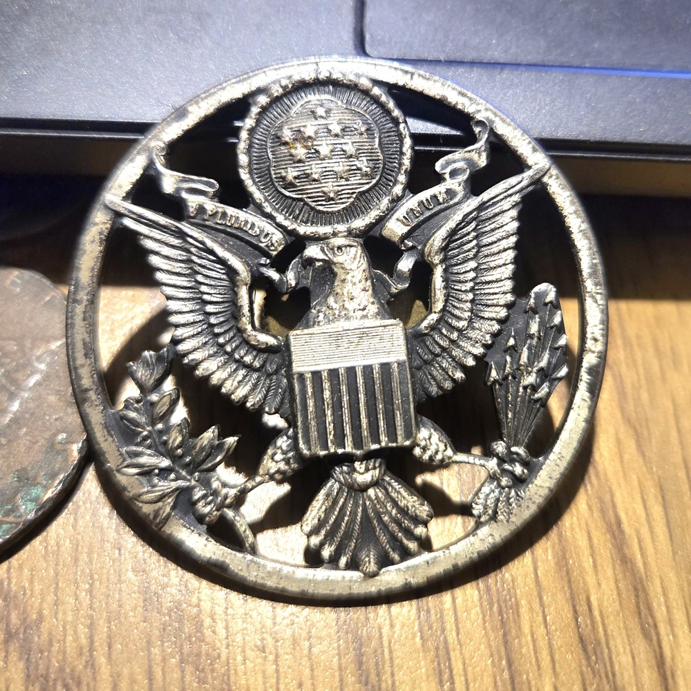 American Vintage Silver Eagle Ornament
